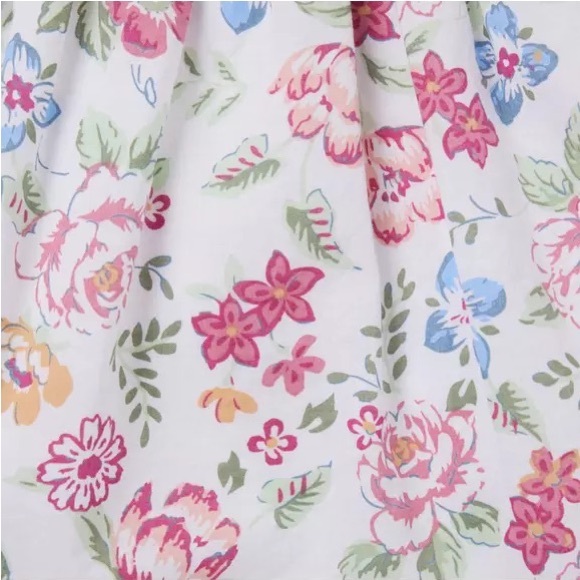 NWT Janie and Jack Pink & White Baby Floral Dress 18-24M - Picture 5 of 12